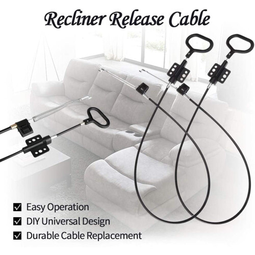 38 Inch Recliner Pull Cable Universal Spring Release Replacement Part Sofa Couch D-ring Handle Parachute-style D-pull 1