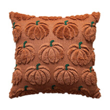 Housse de coussin brodée Halloween – Coussin de canapé moelleux