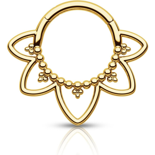 Δαχτυλίδια Septum, Κοσμήματα Lotus Septum 16G, Σκουλαρίκια Helix από ανοξείδωτο ατσάλι για