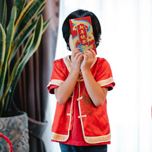 Sacos da Sorte Vermelhos com Estampas Chinesas - 36 unidades 1