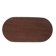 Socle en bois de noyer : Plateau sur pied en bois pour voiture, cuisine et comptoir - Présentoir multifonction pour apéritifs ou statues