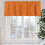 Orange kitchen valance 54x18in solid rod pocket 5