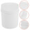 2-Pack Mini Tabletop Trash Can White Plastic Small Waste Bin for Bathroom Office Desk 1