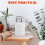 2-Pack Mini Tabletop Trash Can White Plastic Small Waste Bin for Bathroom Office Desk 3