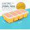 Silikonfrysbricka med lock, 8 fack, 2-pack 4