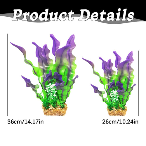 Plante d'algue artificielle pour aquariums 2
