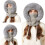 Thermal Balaclava Beanie Scarf Mask Set Grey 4