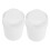 2-Pack Mini Tabletop Trash Can White Plastic Small Waste Bin for Bathroom Office Desk 8