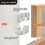 Embedded brackets, headboard wall mounts, Z-lock hooks, furniture bracket hardware, and mirror frames 3