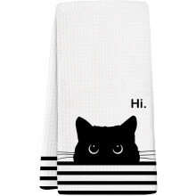 2PCS Cat Kitchen Towels, Decor for Kitchen Bathroom Home, Cute Hand Towels Dish Towels, Gifts for Cat Lovers, 1624 Inches