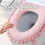 WC-Sitzbezug, weich, dicker, waschbar, wiederverwendbar, D-Pink 4