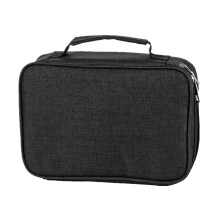 Well Organized Multi-purpose Pencil Case with Compartments Large Capacity Stationery Bag for Colored Pencils Detachable Inserts Design Handle Strap