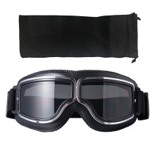 Motorcycle Goggles Vintage Leather Riding Glasses Scooters ATV Off-Road Anti-Scratch Dust Proof Eyewear