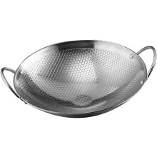 Sleek Stainless Steel Wok Set for Gourmet Cooking, 10inch