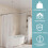 Rust Resistant Ceiling Mounted Shower Rod Holder Stainless Steel Wire Rope Adjustable Support Bracket 7