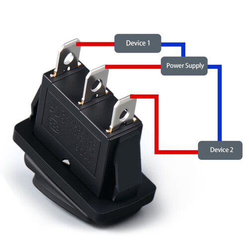 Interrupteur à bascule étanche IP65 à 3 positions, 16 A, 250 V 1