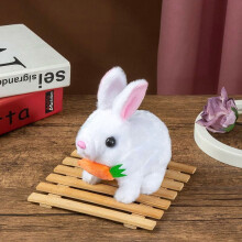Muñeco eléctrico de conejo de peluche para niñas y niños, 1 unidad