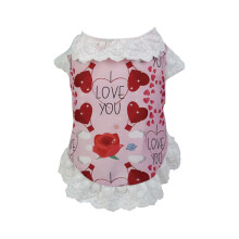 Hundekleid zum Valentinstag – Kirsch-Erdbeer-Rock für