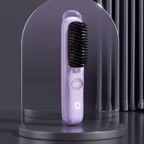 Numoya Go Brush Pro2025 – Φορητή επαναφορτιζόμενη βούρτσα ισιώματος μαλλιών, συμβατή με το