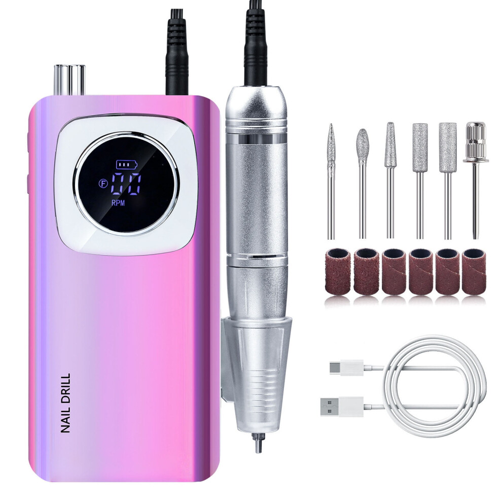 Electric Nail Drill Machine 45000 RPM with Bits