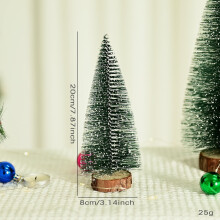 Mini décorations de sapin de Noël, décoration de bureau en forme de petit sapin de Noël, ornements artificiels, cadeaux et décoration