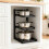 Pot Storage Rack - Multi-layer Adjustable Organizer, Under Sink Space Saver, Cabinet & Corner Mount for Kitchen 4