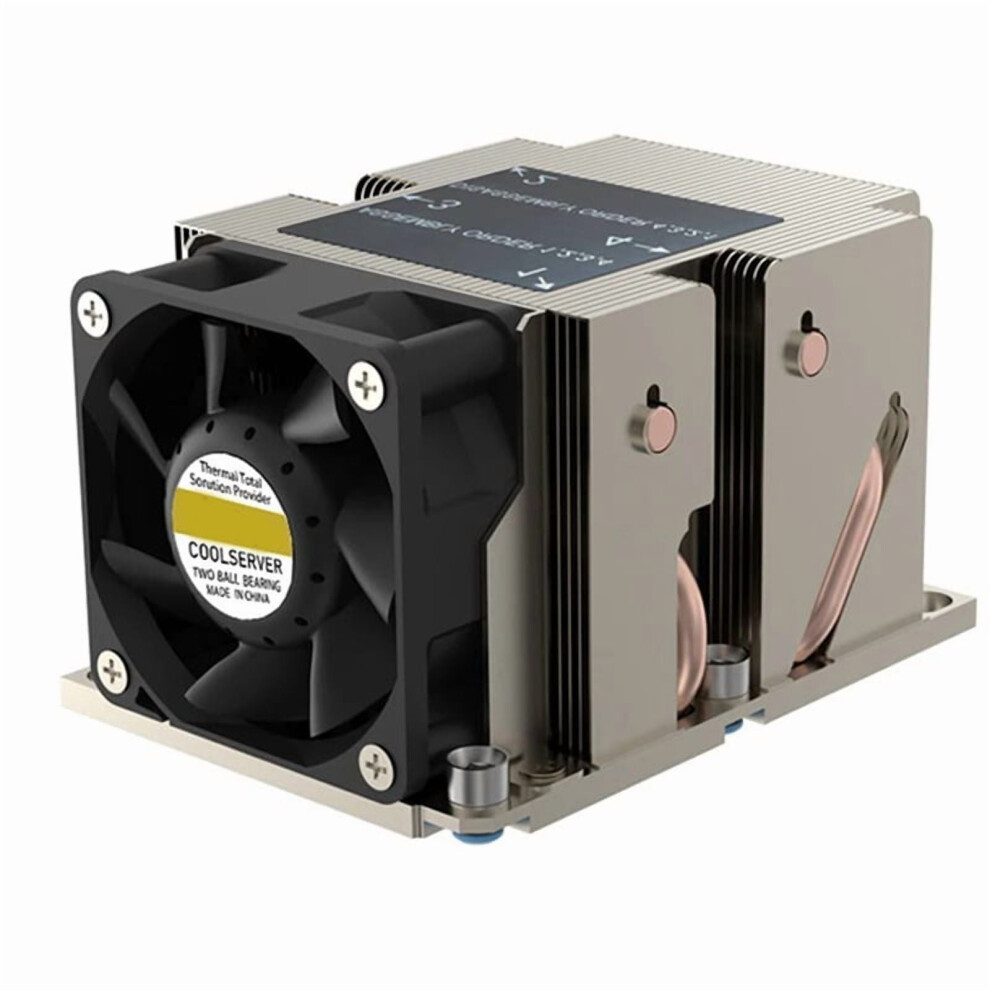 Lga3647-2U-R83 Cooler 240W For Lga 3647 Narrow Type Radiator 2U Heat Sink 4 Heat Pipe Side Blow Cooling Fan,1 * Cpu Cooler 9425574022905
