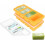 Silikonfrysbricka med lock, 8 fack, 2-pack 1