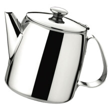 Stainless Steel Tea Pot with Handle and Lid Rust Resistant Metal Kettle for Kitchen Use