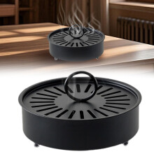 Brûleur à serpentin de citronnelle portable – Base ignifugée et résistante à la chaleur | Usage intérieur/extérieur | Compatible avec les