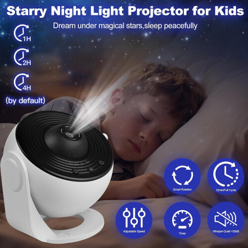 Upgrade 13-in-1 Projector for Bedroom | Projector with Timer & Adjustable 1
