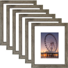 Grey 8x10 Picture Frames Set of 6