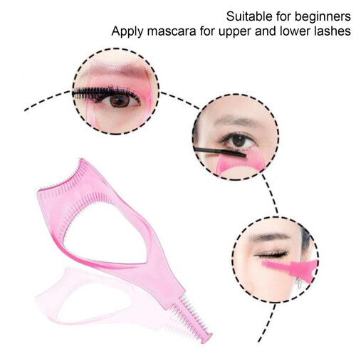 20pcs Eyelash Comb Shield Set, Pink & Blue, 10.7x4.4cm 2