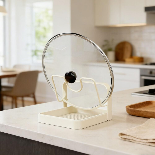 Support pour couvercles et cuillères en acier inoxydable