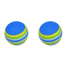 Blauwe stille hondenbal, EVA-schuim, 1,7" x 2"