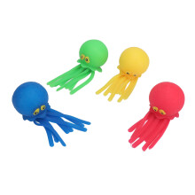 Giocattolo da bagno a forma di polpo luminoso, set di 4 pezzi, dimensioni 16 cm x 7 cm