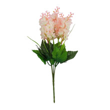 1 bouquet réaliste de jacinthes artificielles de 34 cm (13,5 po), 5 fleurs artificielles en soie pour la décoration de la maison ou d'un mariage