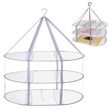 Étendoir à linge pliable blanc pour pulls, étendoir portable en maille, 76 x 61 x 38,4 cm, 1 pièce