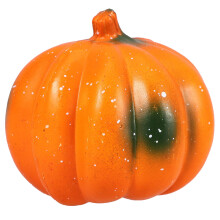 Citrouille artificielle en mousse orange 10 x 10 x 7,5 cm