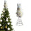 Decorațiune de Paște cu iepuraș plușat și fundă, 19 cm 4