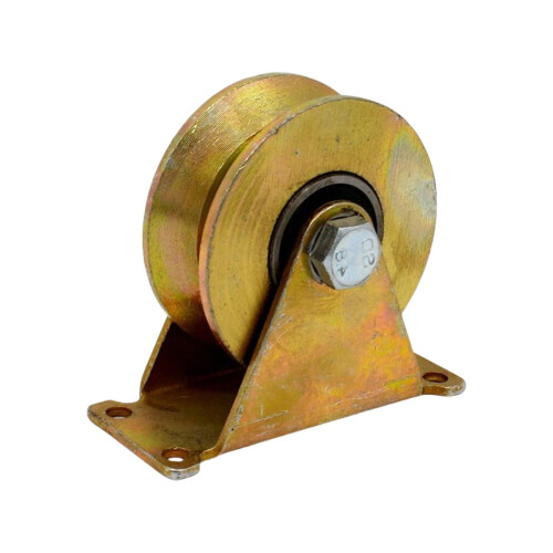 Roda de aço com ranhura em V para portão deslizante de 2 polegadas (5 cm) para serviço pesado