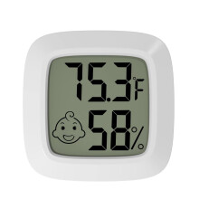 Thermomètre et hygromètre numérique gris