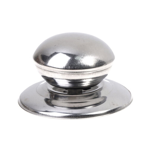 2pcs/set Stainless Steel Replaceable Cover Button Pan Pot Glass Lid Cover Handle 2