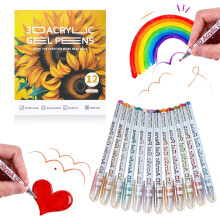 2026 New Scented Lava Gel Pen Set,3D Acrylic Gel Pens,1.0mm Colored Gel Pens Infused with Scented,For Doodle, Drawing, DIY Projects, Crafts Art