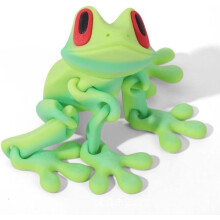 Grenouille magnétique imprimée en 3D, jouet phosphorescent pour réfrigérateur, sauteuse