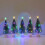 Sapin de Noël LED multicolore, décoration de Noël à piles 4