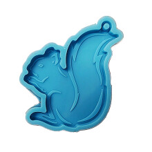 Molde de resina con forma de adorable koala ardilla. Molde de silicona para llavero de resina. Molde de resina epoxi para la fabricación de