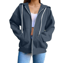Tröja för kvinnor, Hoodies Tröjor Casual Långärmad Pullover Hoodie Lätt Bekväm Mode, Hoodies för kvinnor, M, Z08Marinblå
