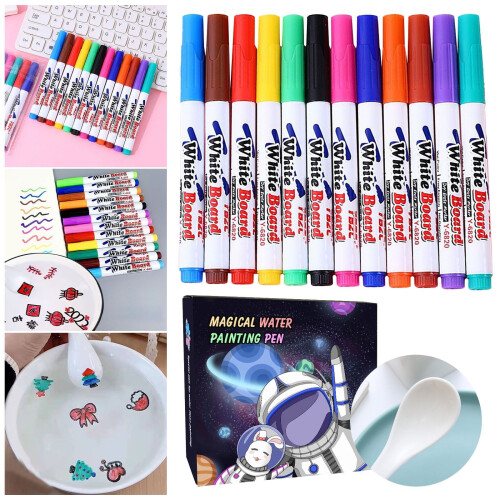 Magical Floating Drawings Bundle Kiddies Create Magical Floating Drawings Bundle Doodle Water Floating Pens (1ml),multicolor,5.71*1.38*5.71