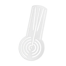 Riglă multifuncțională pentru desen geometric, șablon acrilic transparent, riglă pentru desen geometric, pentru artist, student, schiță,